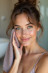 Basket with 4 towels Spa Blumarine