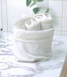 Basket with 4 towels Spa Blumarine