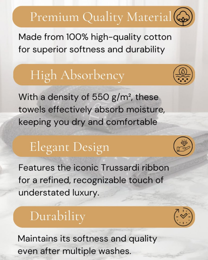 Trussardi Ribbon Towel Set