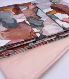 Double bedding set with duvet cover Bouganville