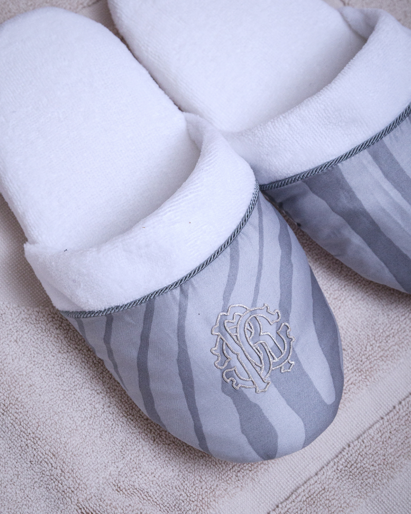 Bath slippers Macro Zebrage Roberto Cavalli 