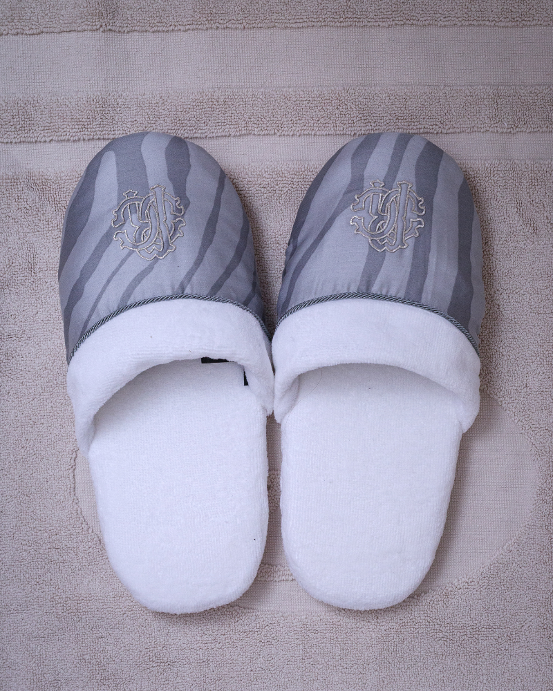 Bath slippers Macro Zebrage Roberto Cavalli 