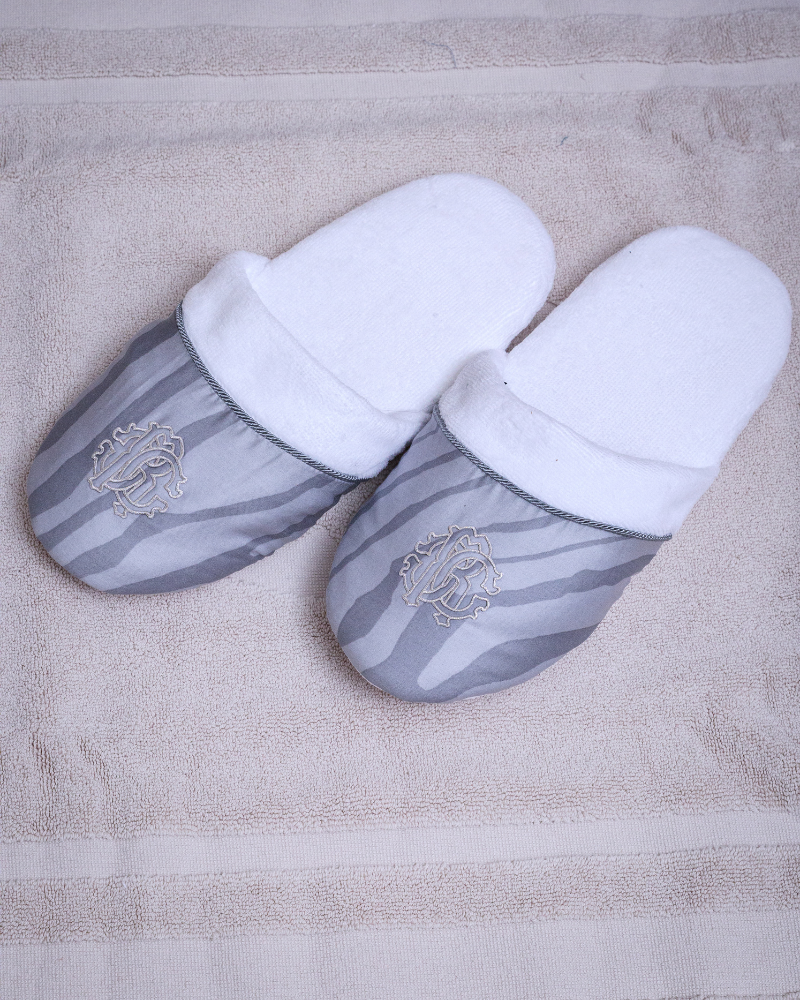 Bath slippers Macro Zebrage Roberto Cavalli 