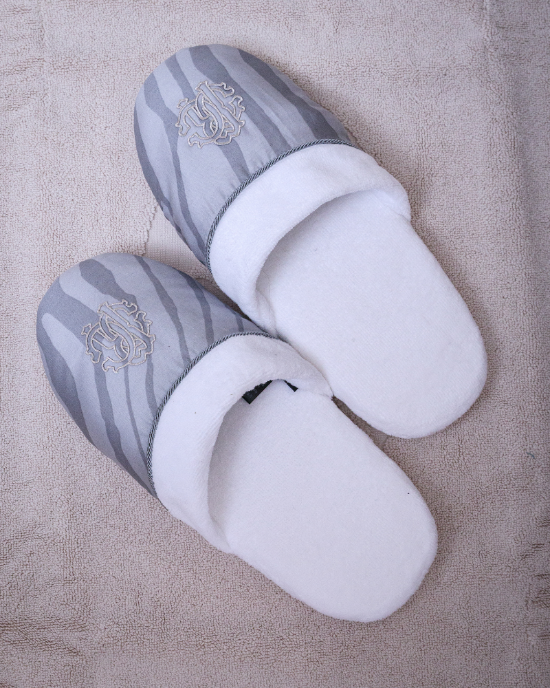 Bath slippers Macro Zebrage Roberto Cavalli 