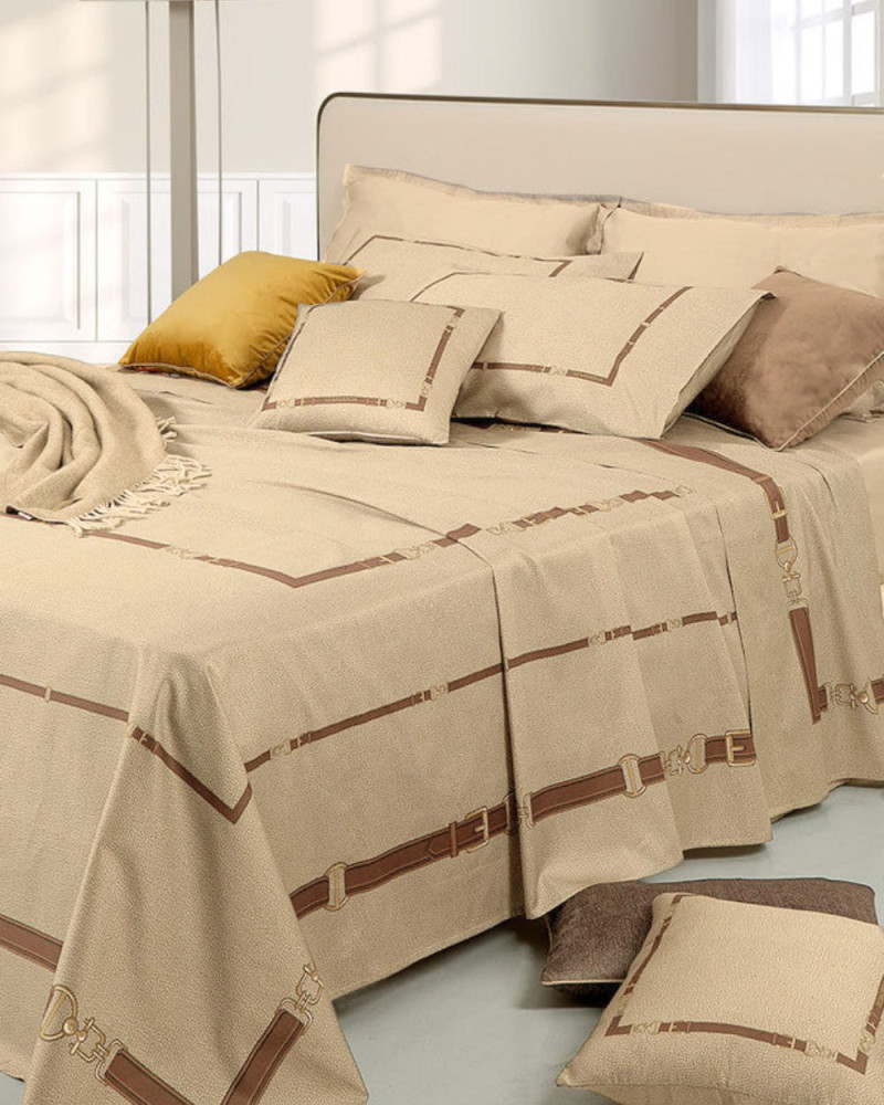 C. Belt Satin DUVET COVER Borbonese