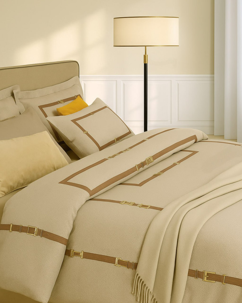 C. Belt Satin DUVET COVER Borbonese