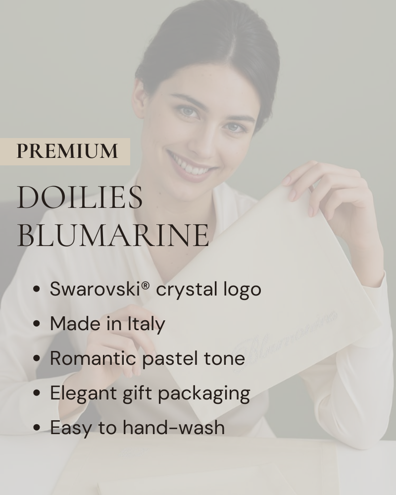 Set of Tris Blue Note Doilies Blumarine