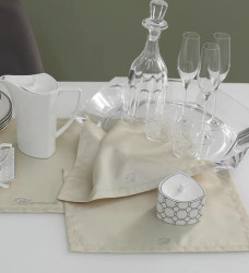 Set of Tris Blue Note Doilies Blumarine