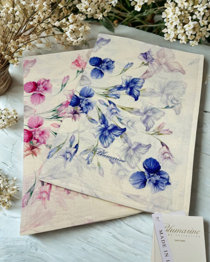 Tea towel Iris Blumarine