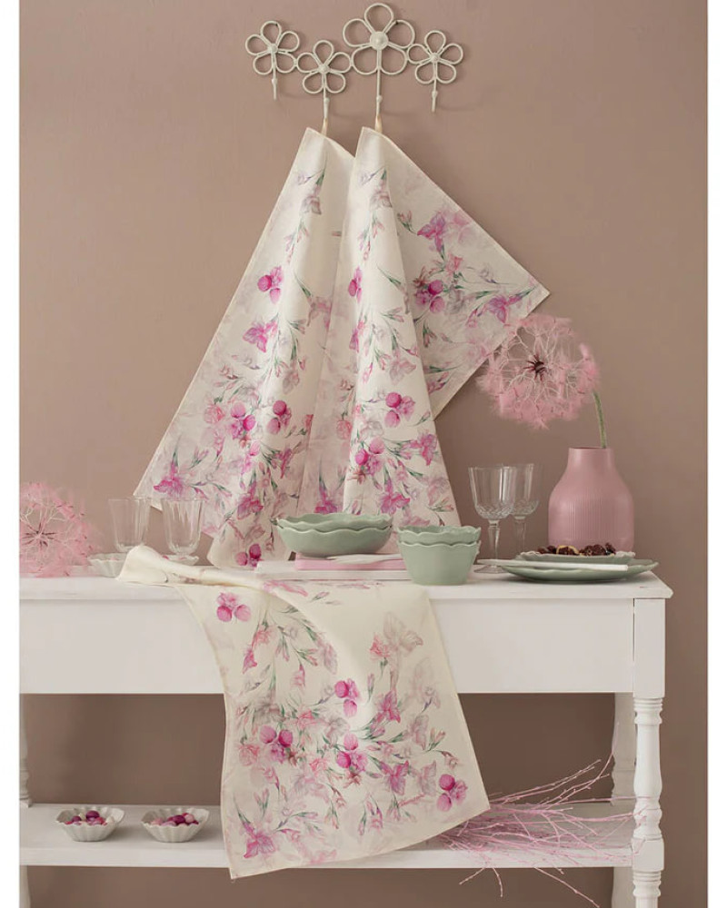 Iris tea towel Blumarine