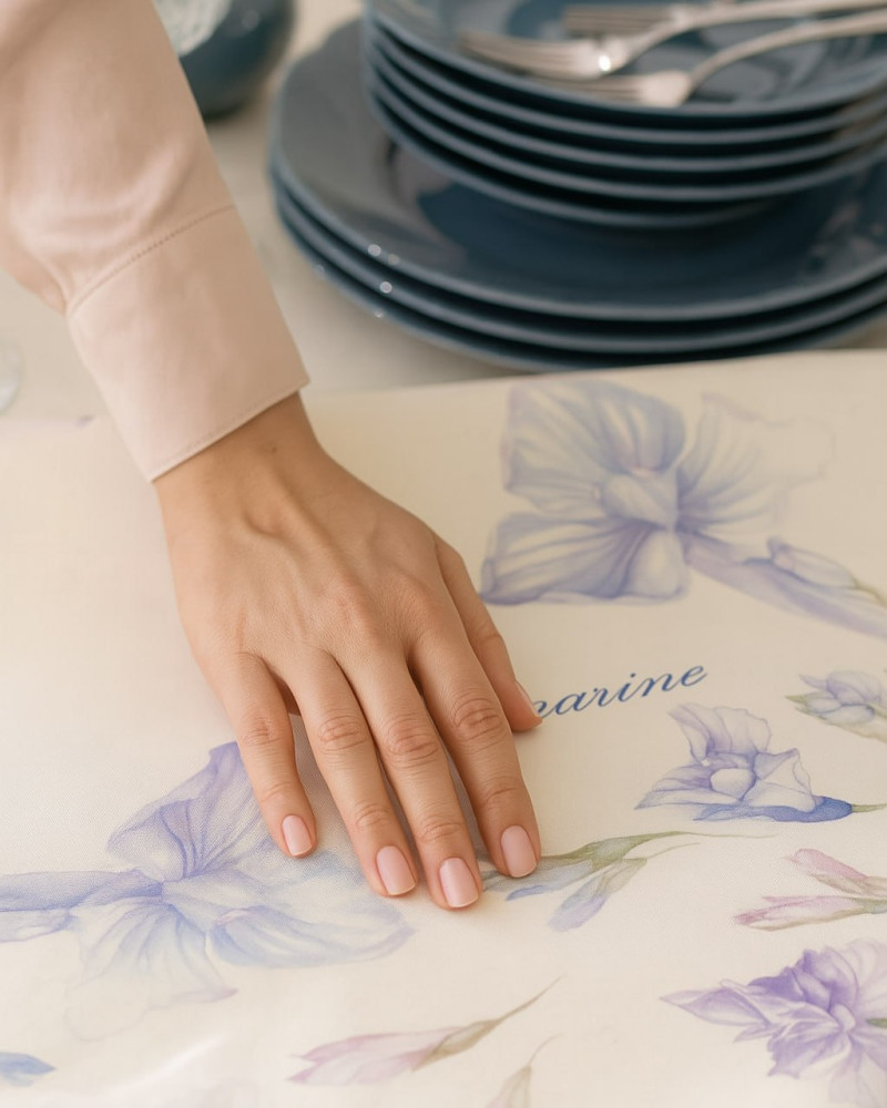 Tea towel Iris Blumarine