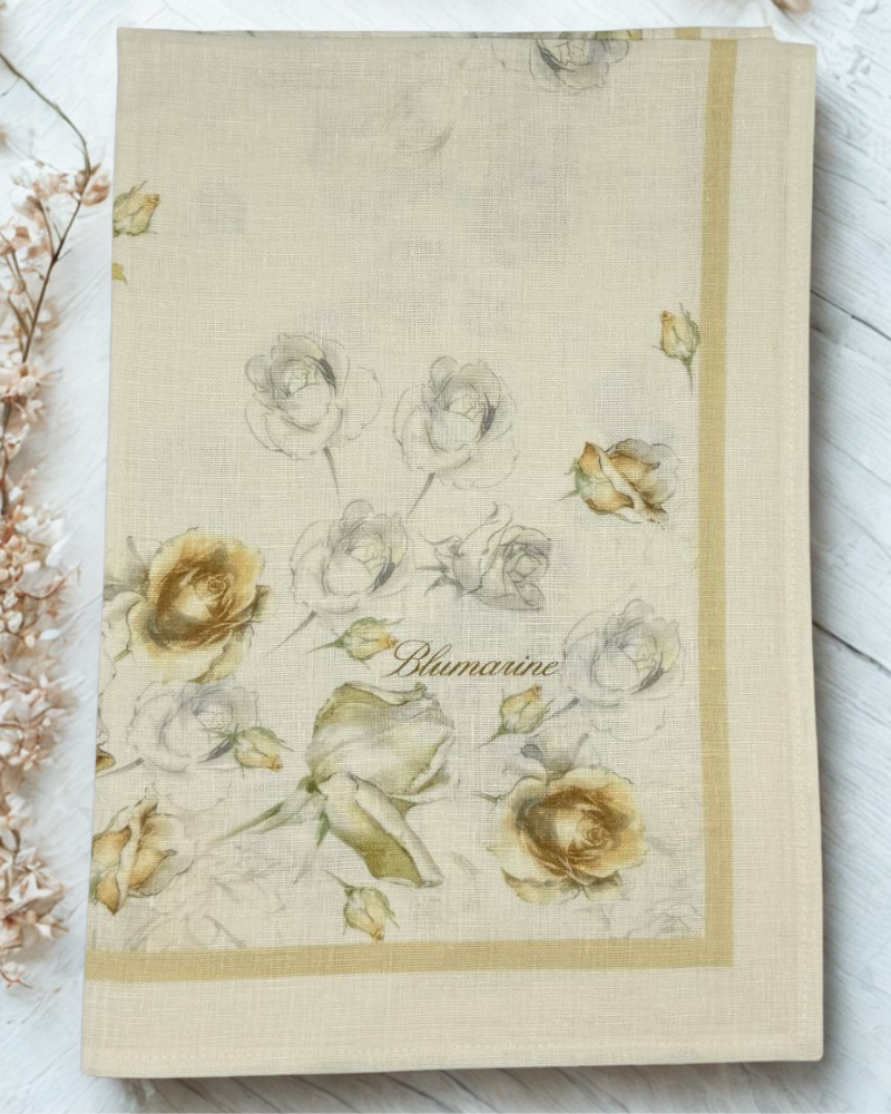 Tea towel Rose Blumarine