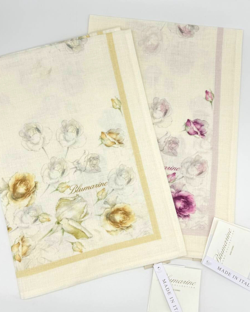 Tea towel Rose Blumarine