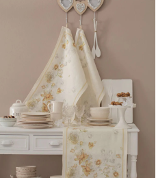 Tea towel Rose Blumarine