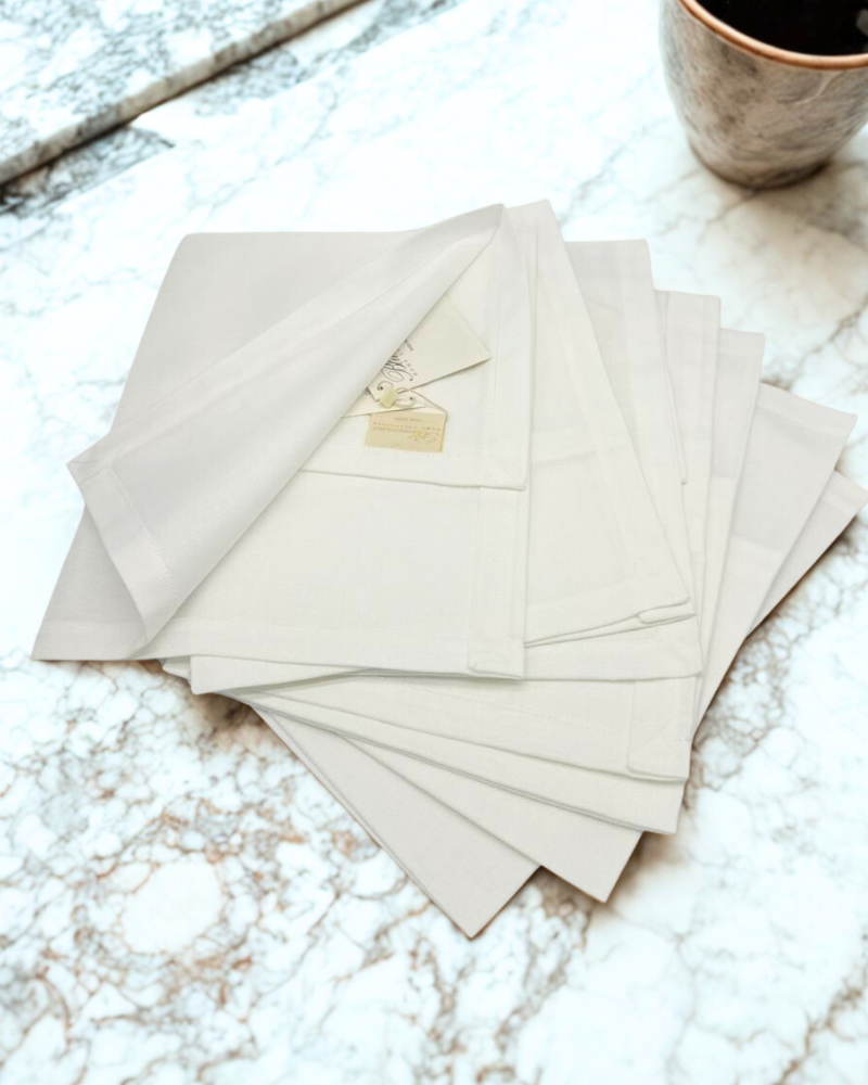 Napkins set solid color 6 pcs