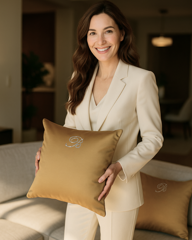 Pillow Note Blu Blumarine