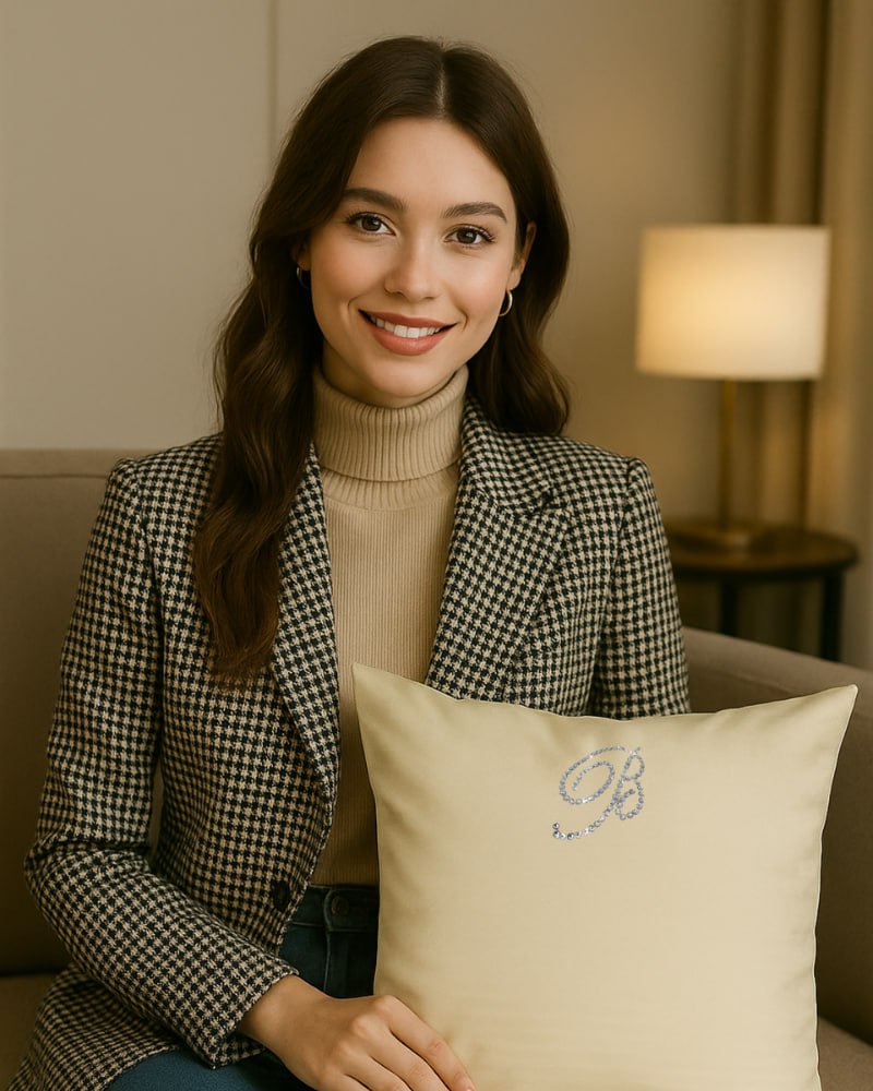 Pillow Note Blu Blumarine