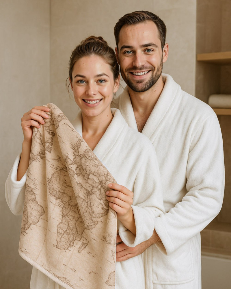Alviero Martini Geo Safari Print Towel Set