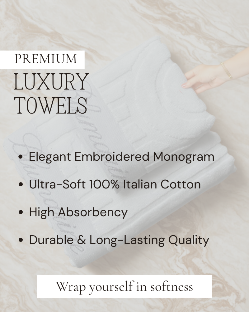 Towel Set Monogram Blumarine