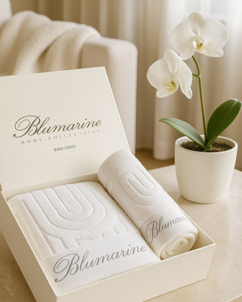 Towel Set Monogram Blumarine