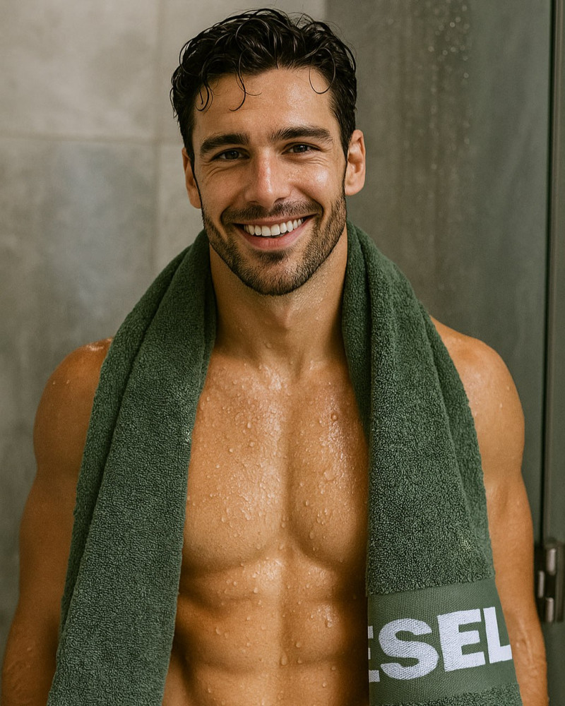 Set of 2 towels Sport Logo Diesel 