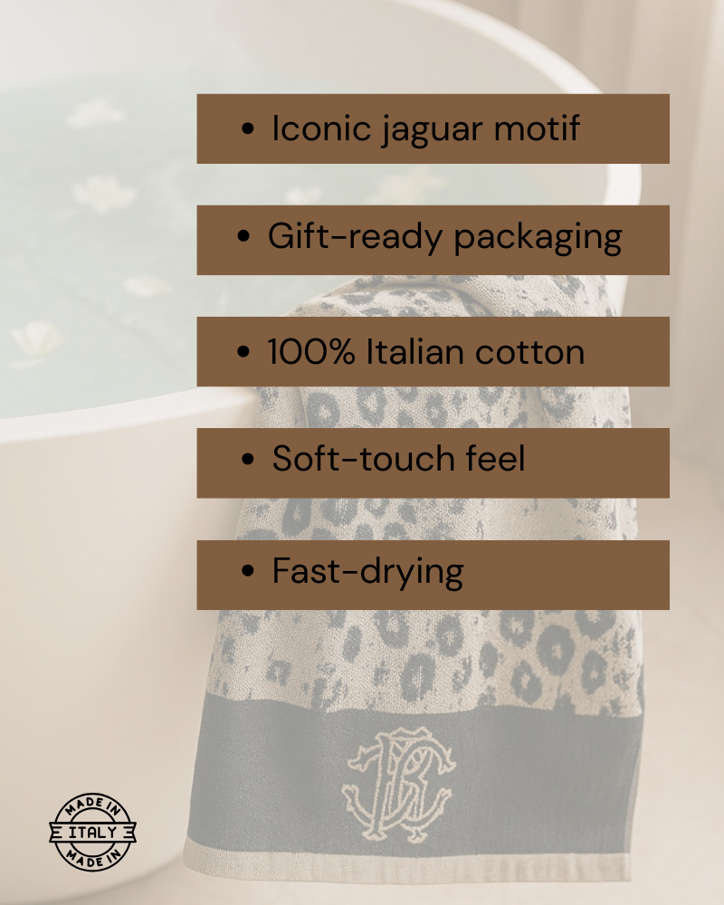 Towels SET 1+1 JAGUAR Roberto Cavalli