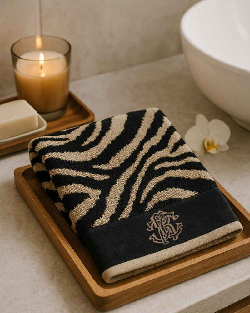 ZEBRA RC towels SET 1+1 Roberto Cavalli