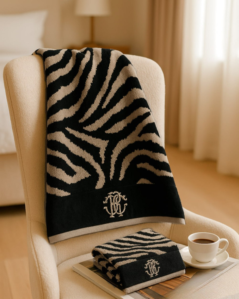 ZEBRA RC towels SET 1+1 Roberto Cavalli