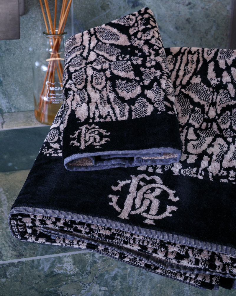 Pair of Towels Mirror Linx Roberto Cavalli