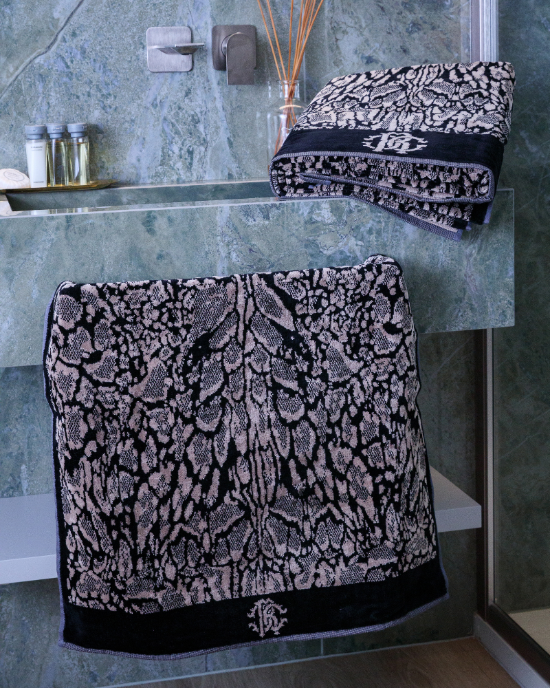 Pair of Towels Mirror Linx Roberto Cavalli