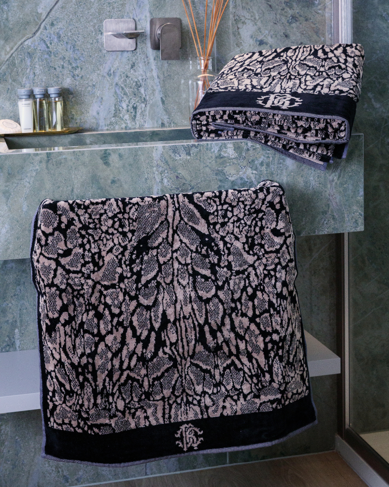 Set of 2 Towels Mirror Linx Roberto Cavalli