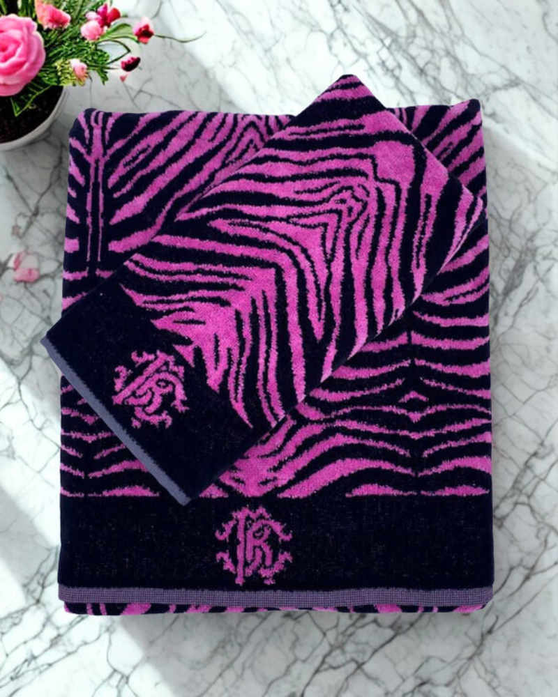 Towels 2 pcs. Mirror Zebra Roberto Cavalli