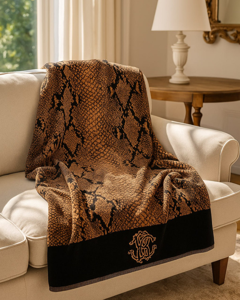 Bath towel Pitone Roberto Cavalli