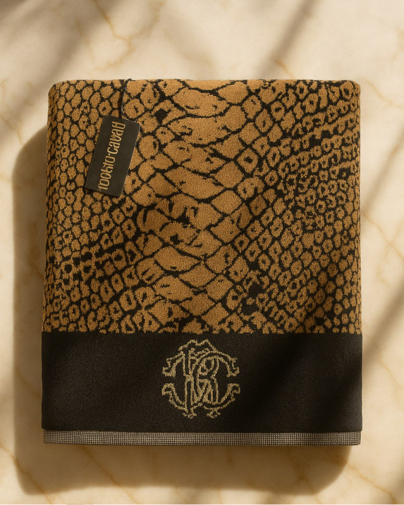 Bath towel Pitone Roberto Cavalli