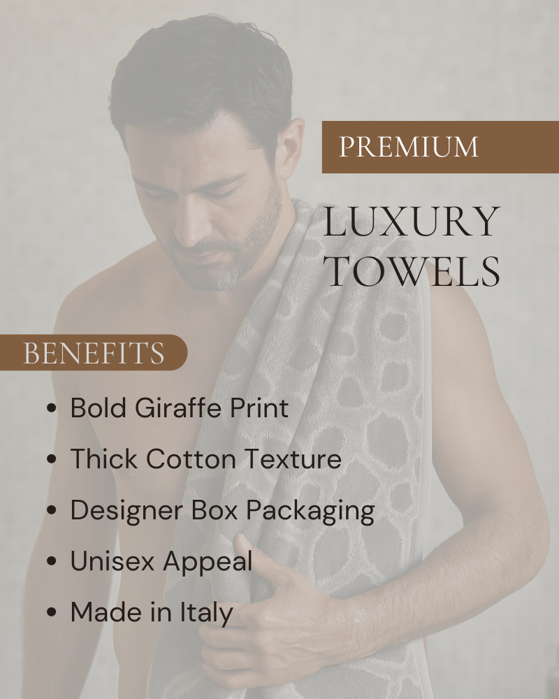 Towels set 2 pcs Jerapah Roberto Cavalli