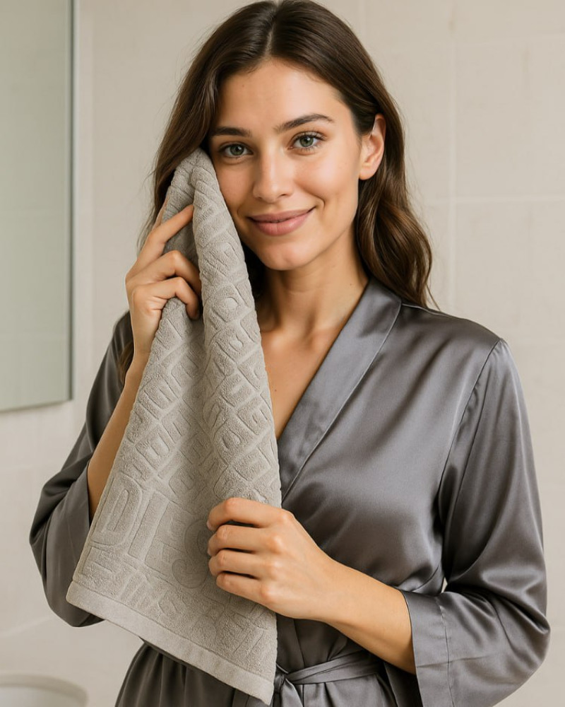 Set of 2 towels 3D Logo Diesel