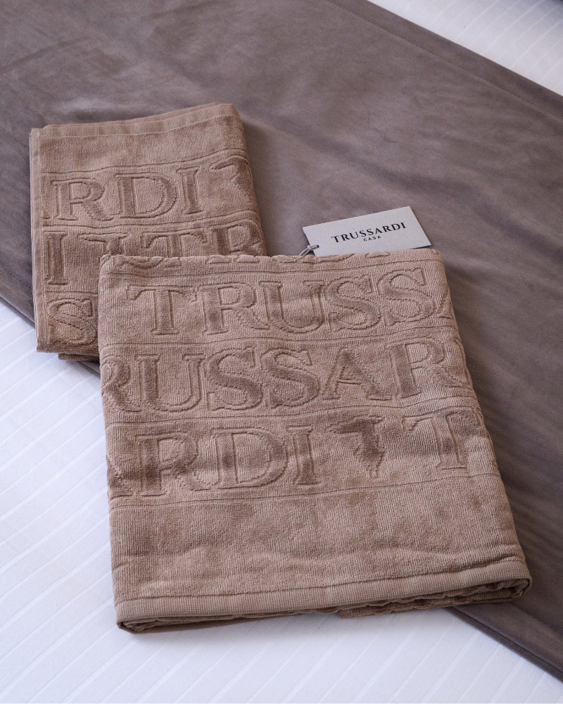 Set of 2 towels Overlogo Trussardi