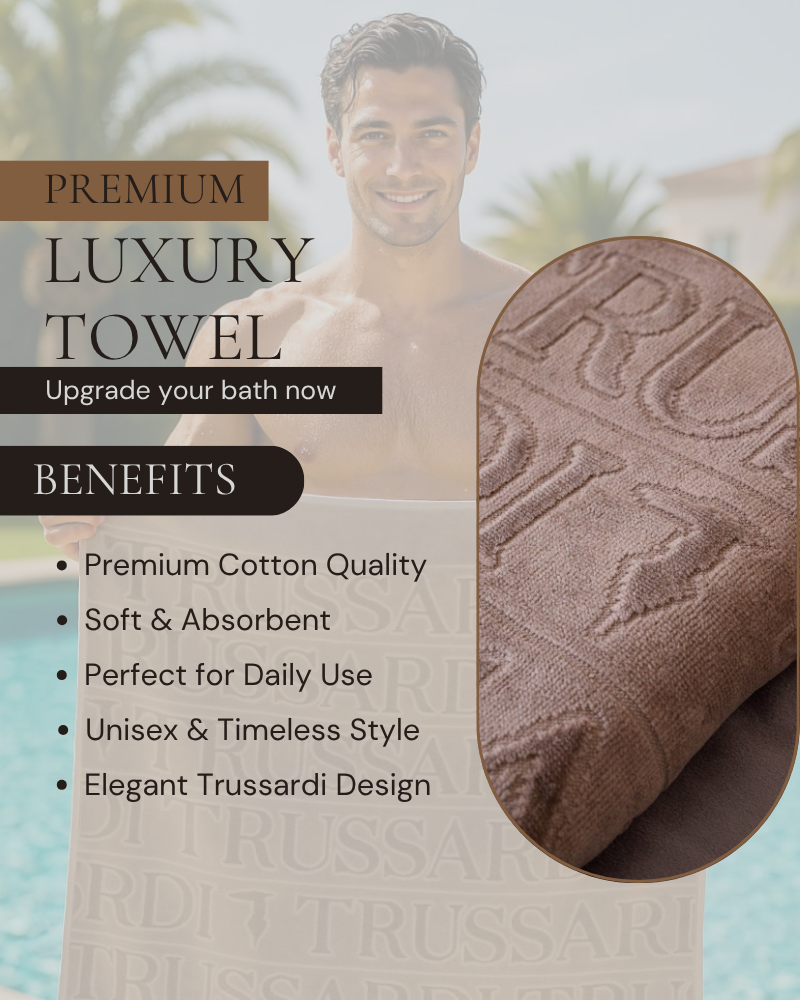 Bath towel Overlogo Trussardi