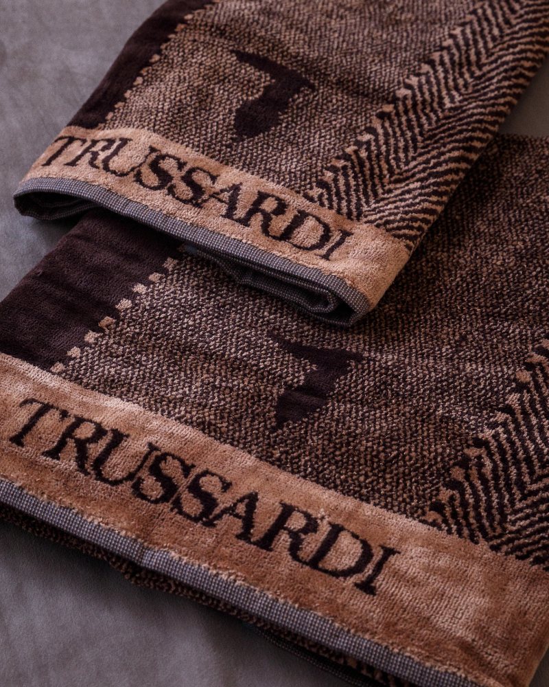 Set of 2 towels New Tweed Trussardi