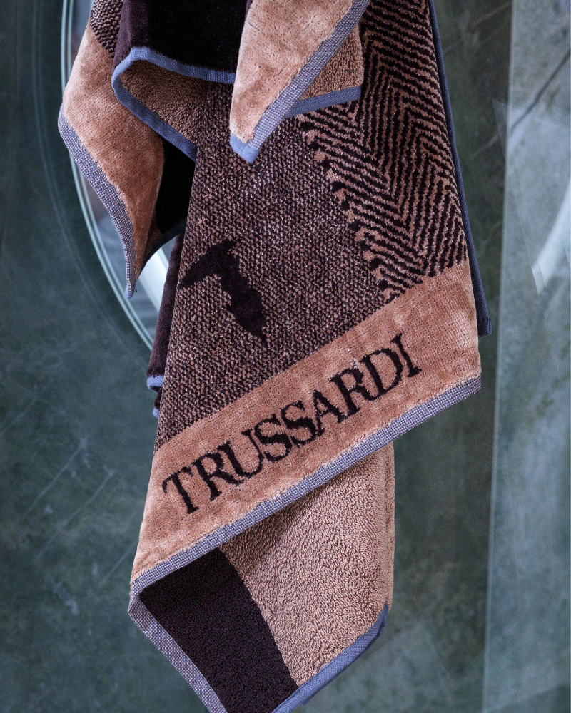 Set of 2 towels New Tweed Trussardi