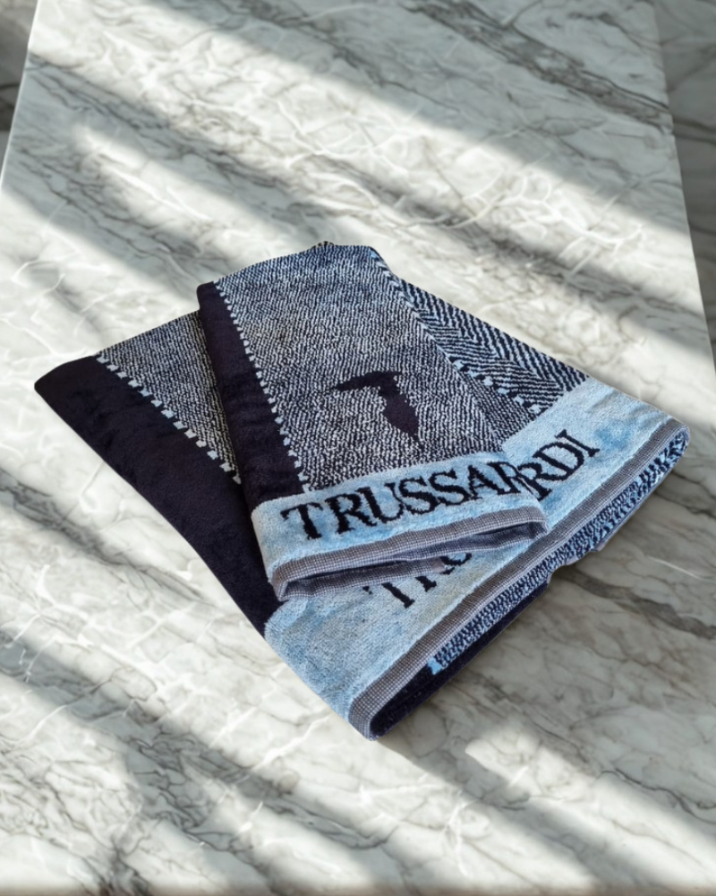 Set of 2 towels New Tweed Trussardi