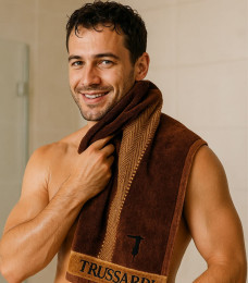 Set of 2 towels New Tweed Trussardi