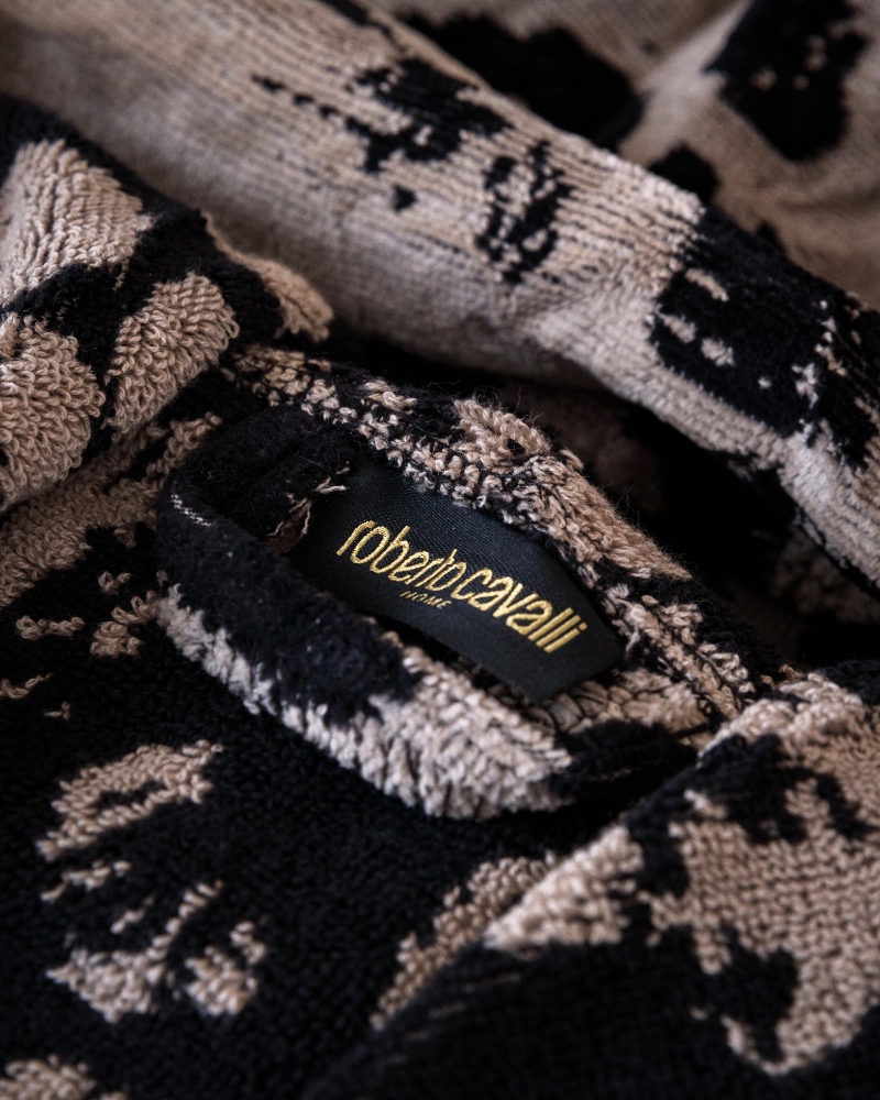 Jaguar Hooded Bathrobe Roberto Cavalli