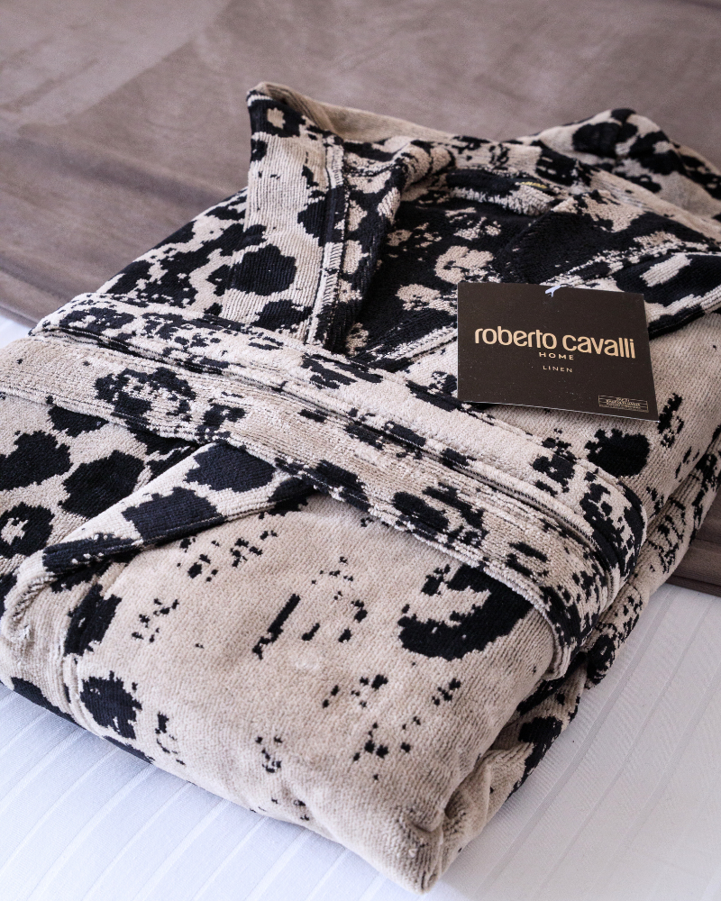 Jaguar Hooded Bathrobe Roberto Cavalli
