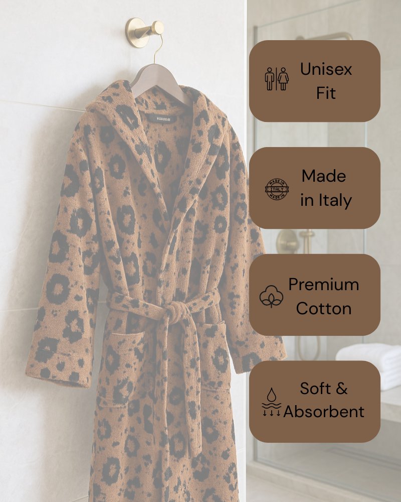 Hooded Bathrobe Jaguar  Roberto Cavalli