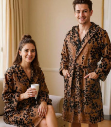 Jaguar Hooded Bathrobe Roberto Cavalli