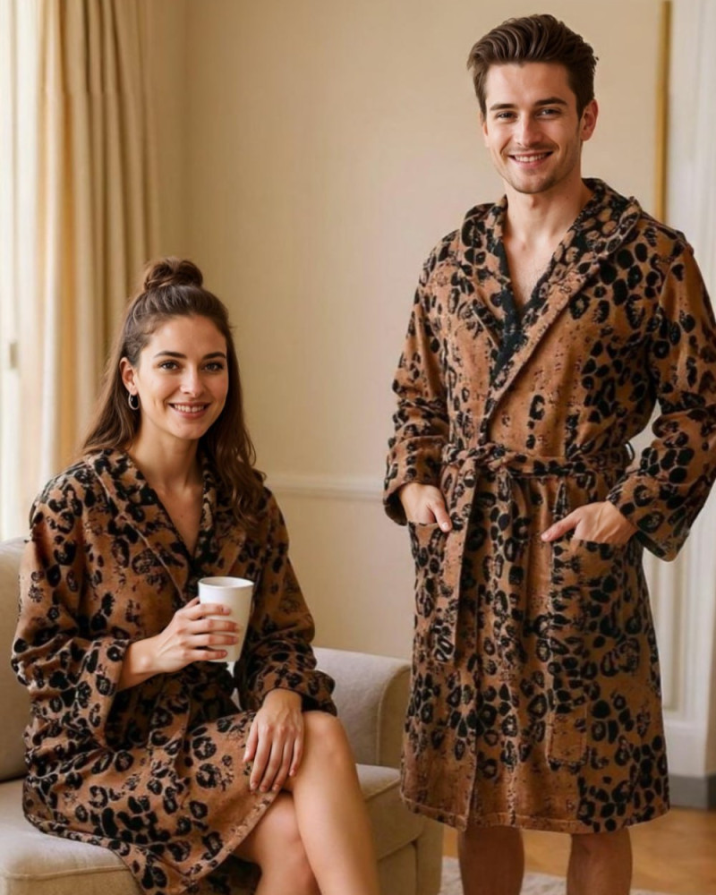 Jaguar Hooded Bathrobe Roberto Cavalli
