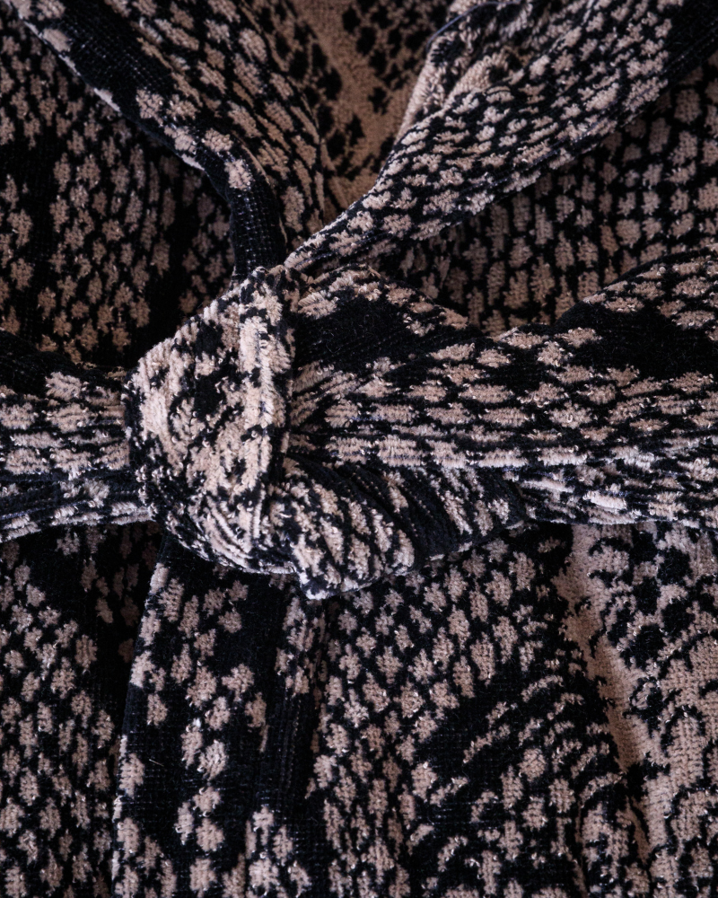 Python Hooded Bathrobe Roberto Cavalli