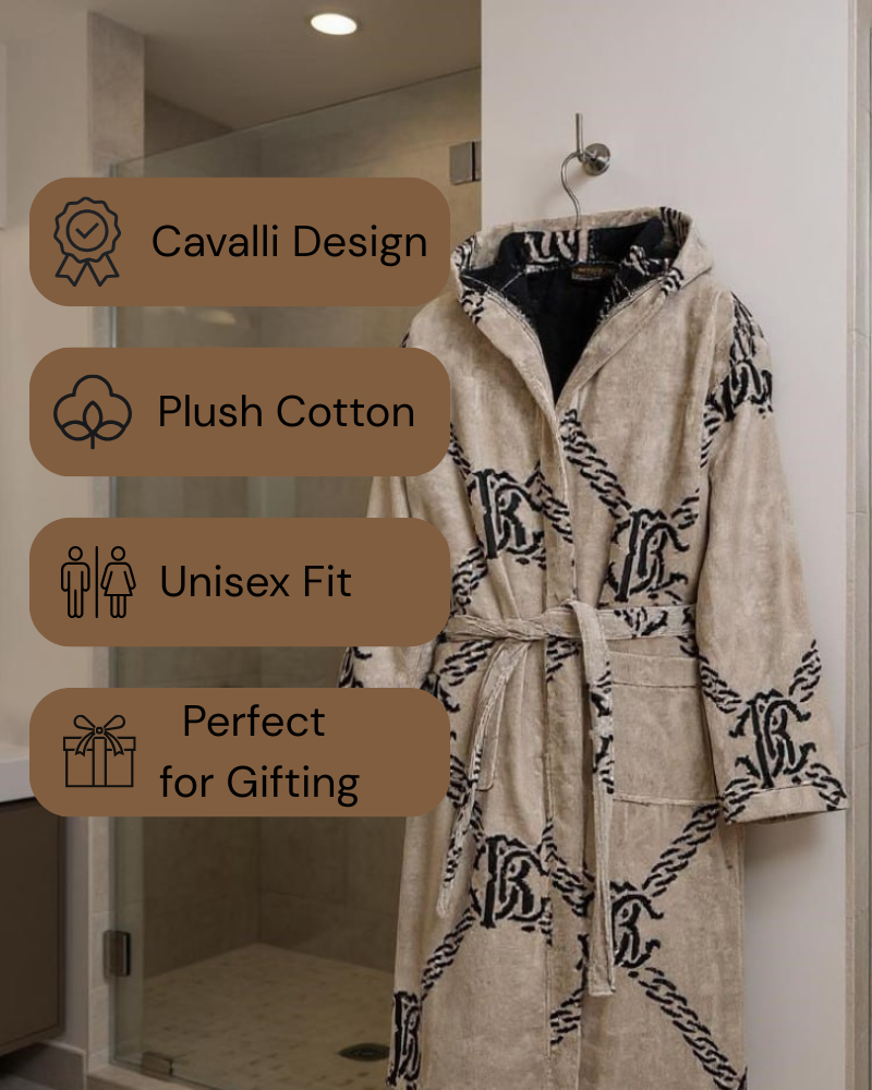 Hooded Bathrobe SPIDER Roberto Cavalli 