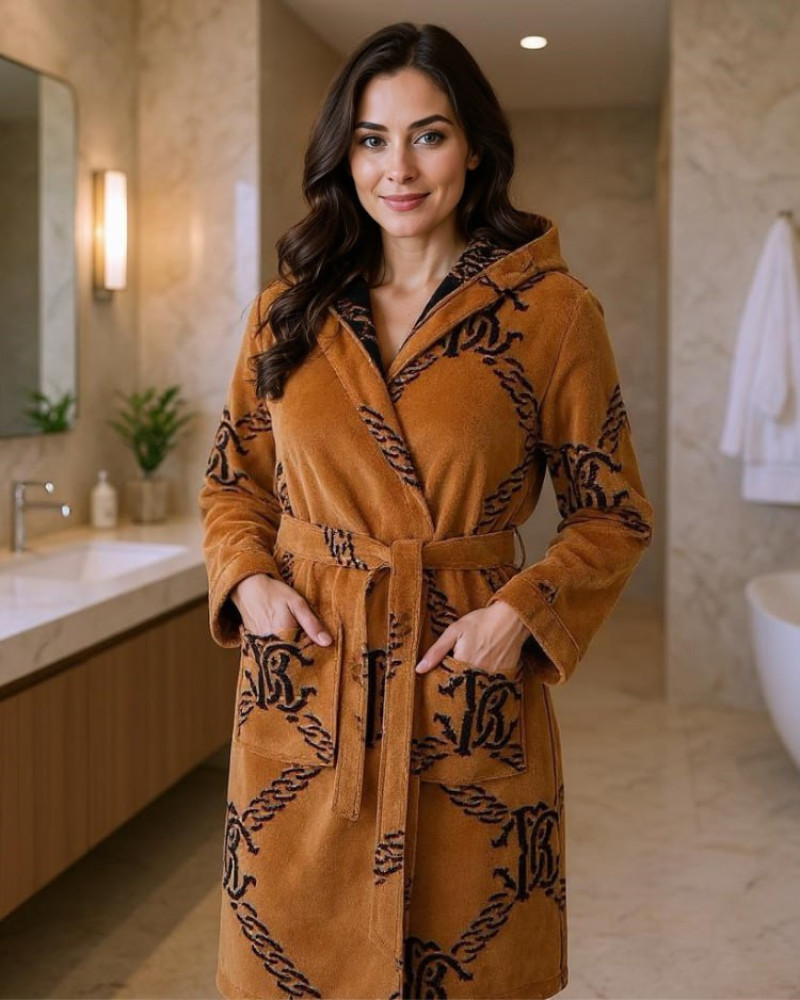 Hooded Bathrobe SPIDER Roberto Cavalli 
